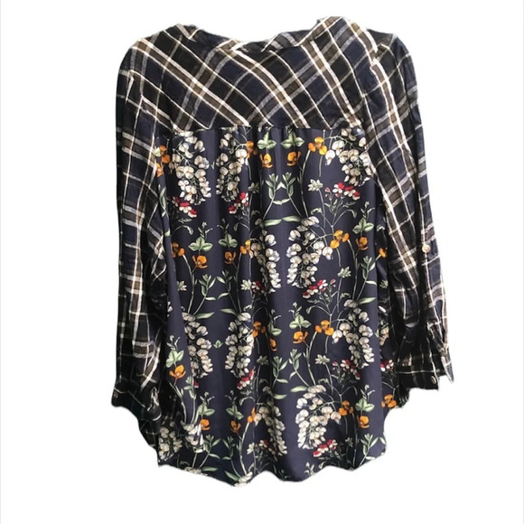 WESTPORT FLORAL PLAID FLANNEL - Picture 2 of 5